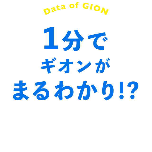 1分でギオンがまるわかり！？